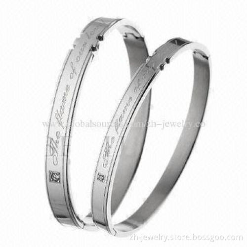 Top 316 Stainless Steel Bangles, Customized Colors are Accepted